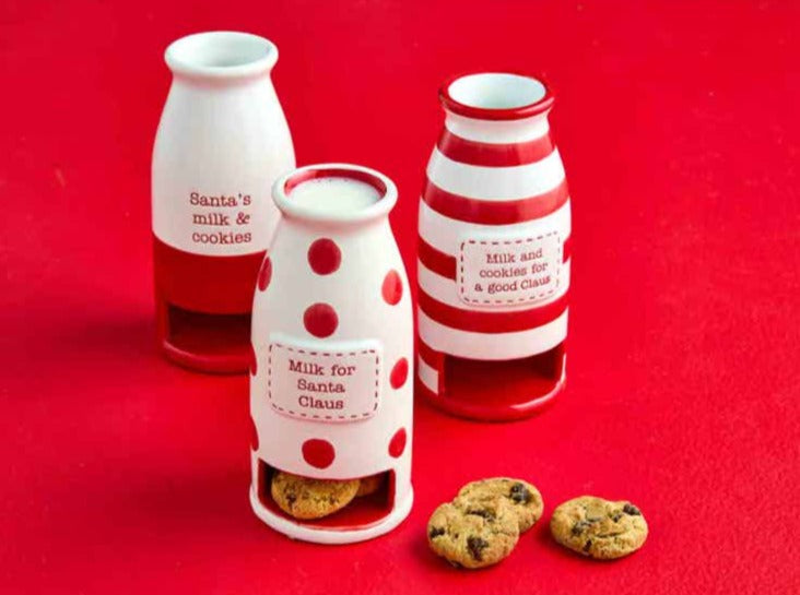 Santa Ceramic Milk and Cookies Jug