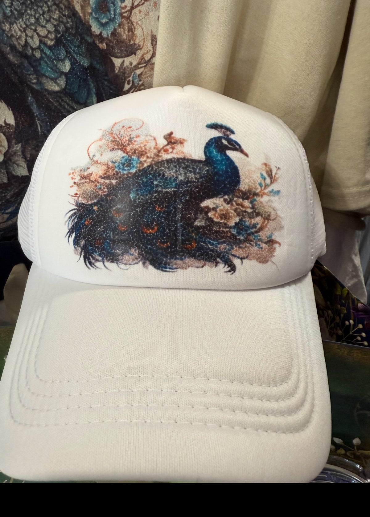 Beauty of Peacocks Hat