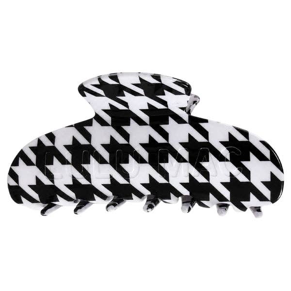 LULU MAC HAIR CLIPS - Houndstooth