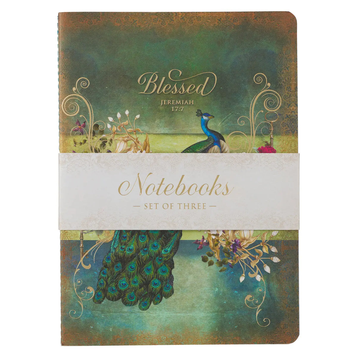 Peacock Notebook Set 3pc