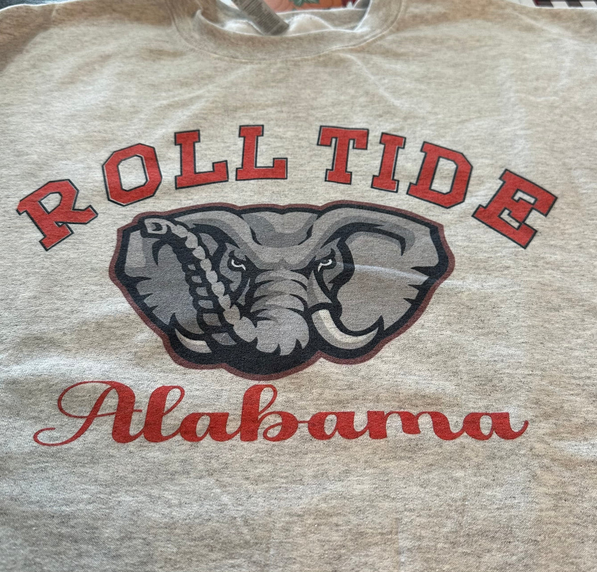 Roll Tide Elephant Graphic Crewneck Sweatshirt