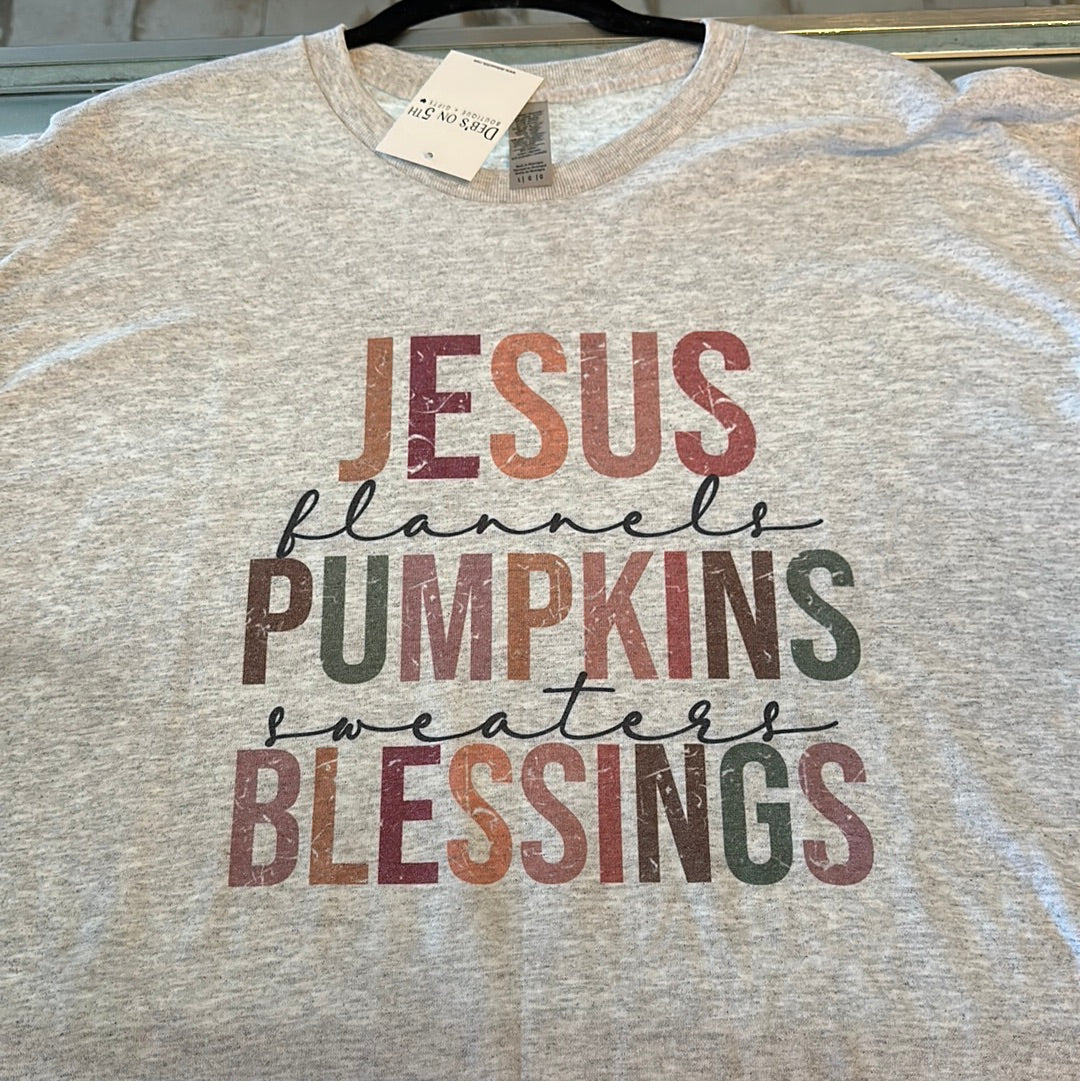 Jesus, Pumpkins, Blessings Graphic Tee
