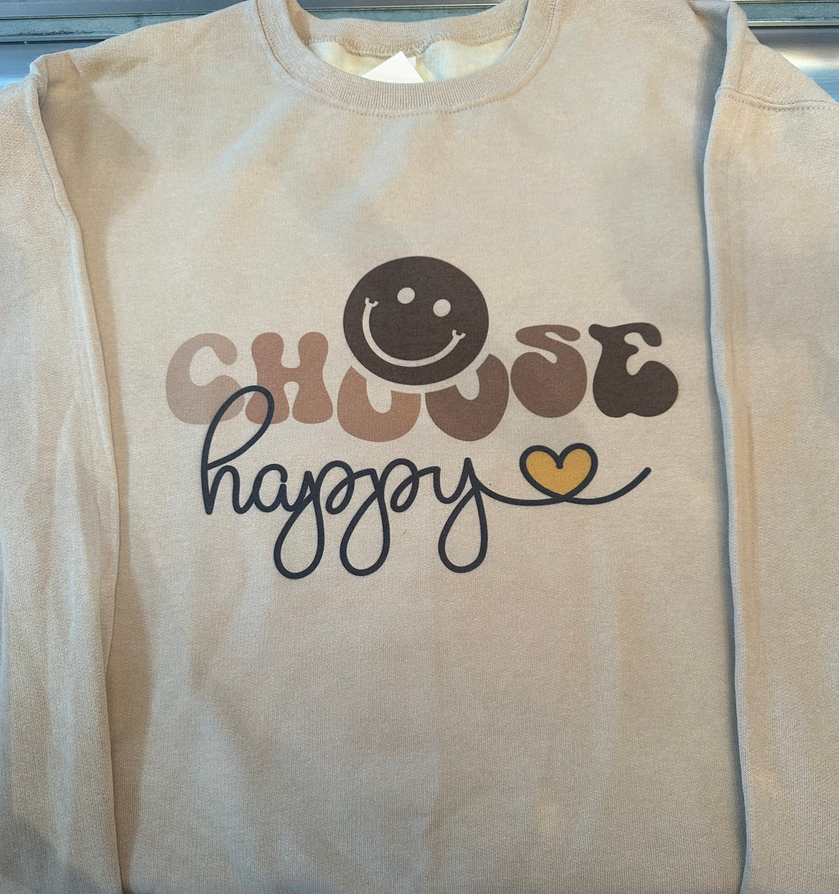 Choose Happy Crewneck Sweatshirt