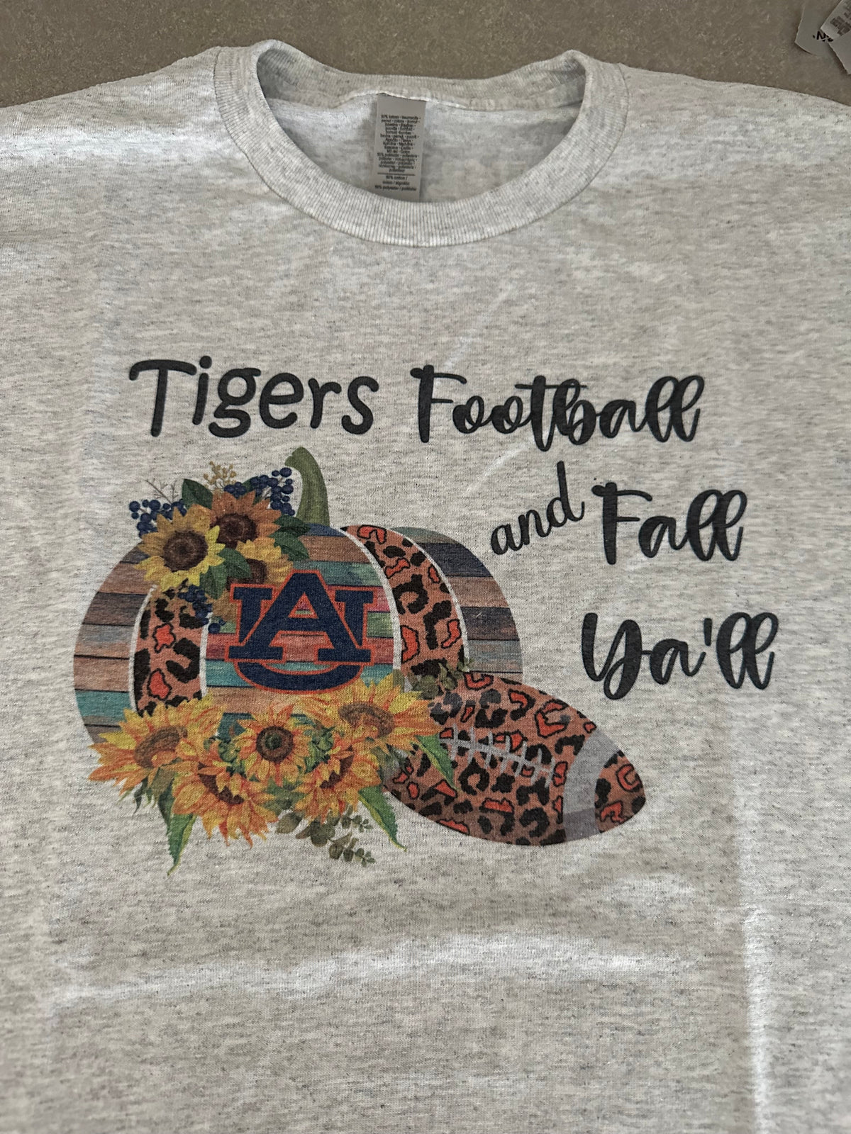 Tigers Football and Fall Ya'll Graphic Top