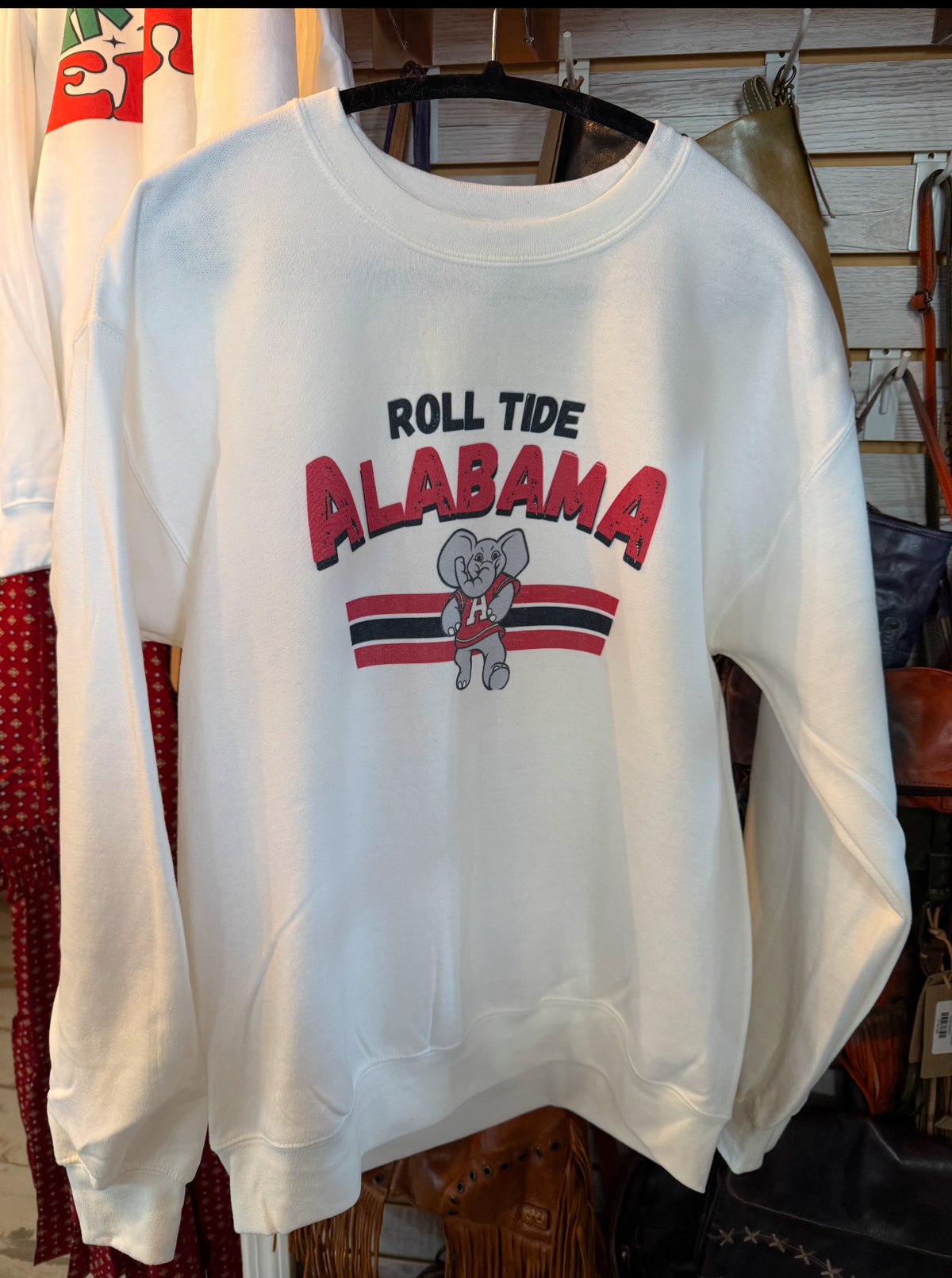 Roll Tide Lines Graphic Crewneck Sweatshirt