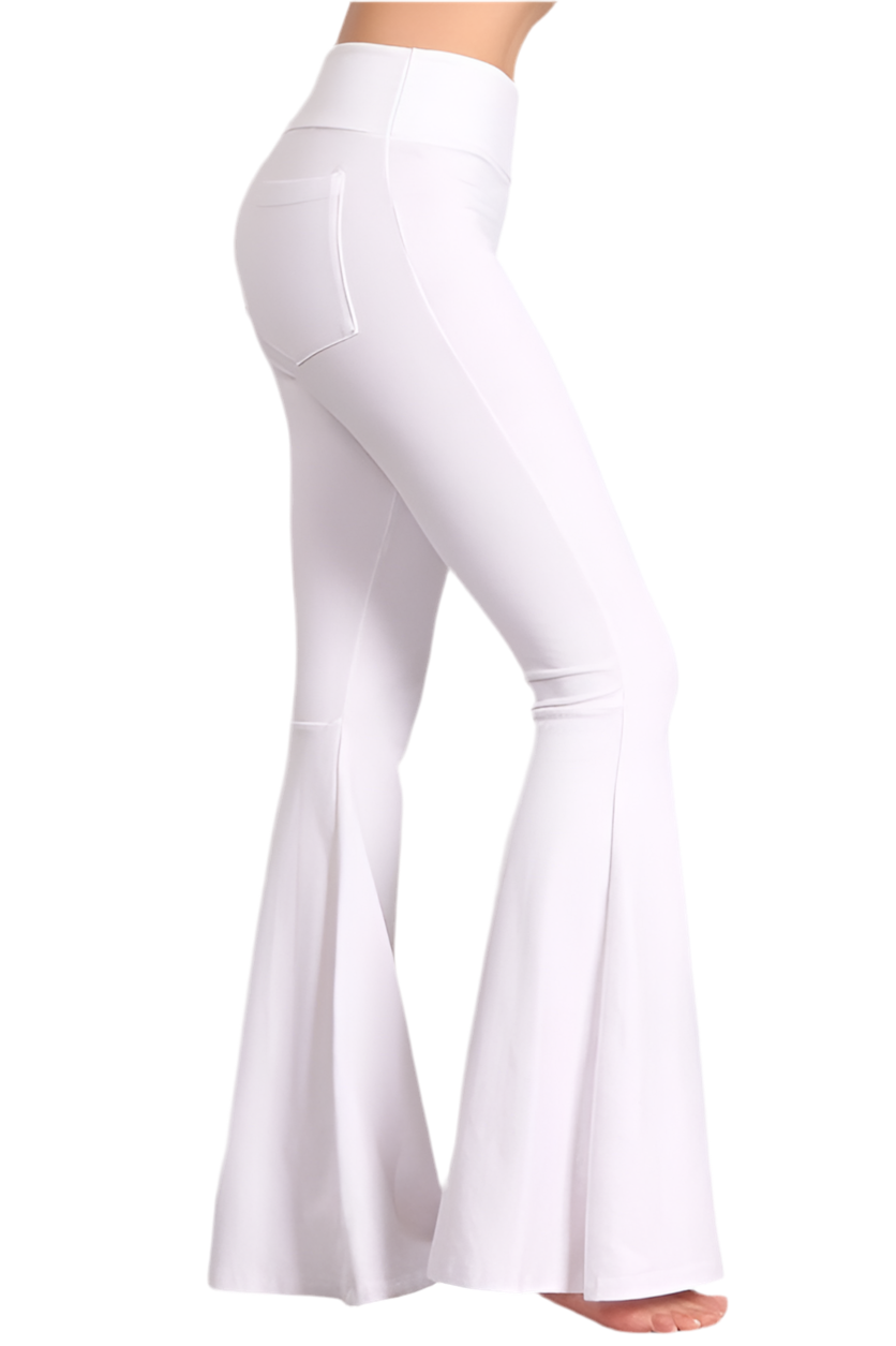 Pantalones con lavado mineral con bolsillos traseros