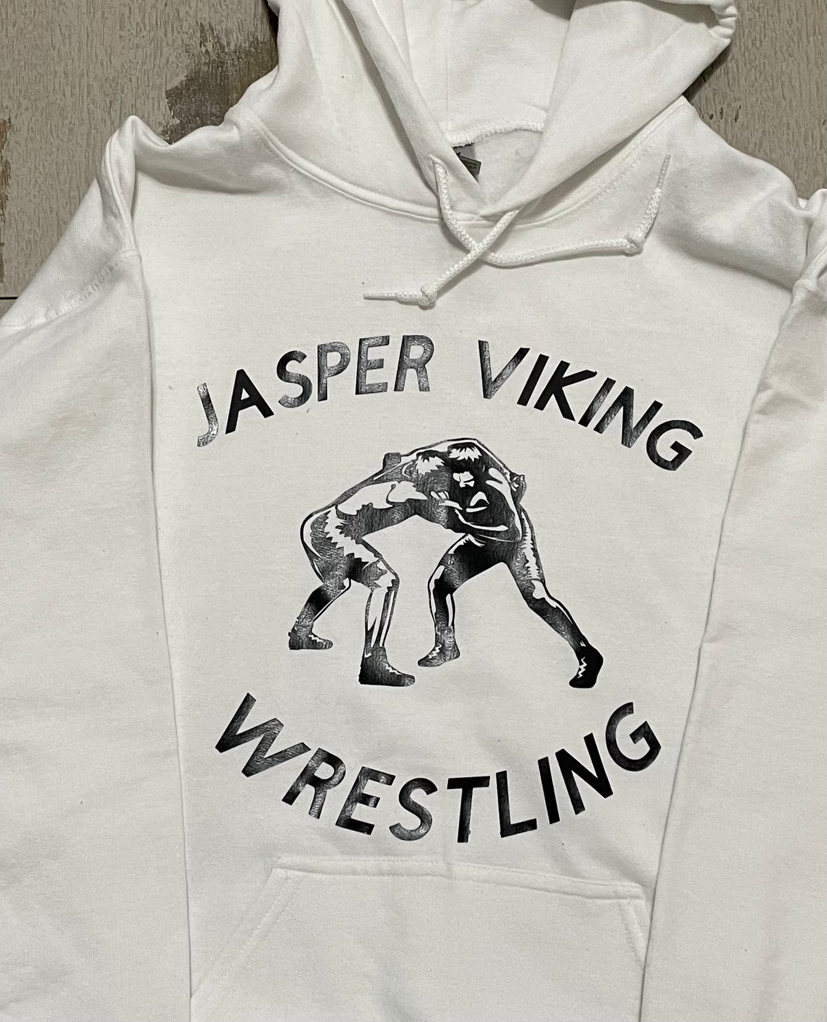 Viking Wrestling Vinyl Printed Heavy Blend Hooded Sweatshirt