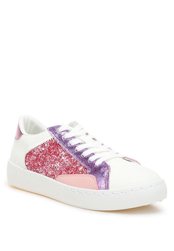 Cosmolight Glitter Faux Leather Sneakers