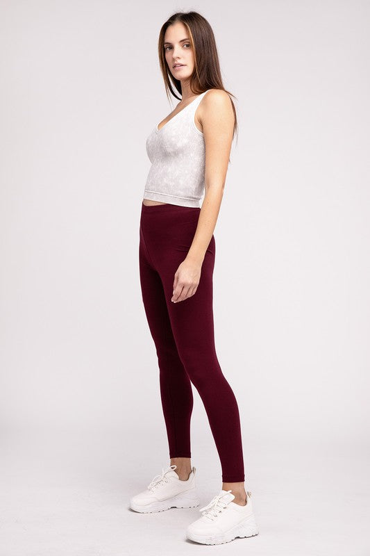 Premium Cotton Full-Length Leggings