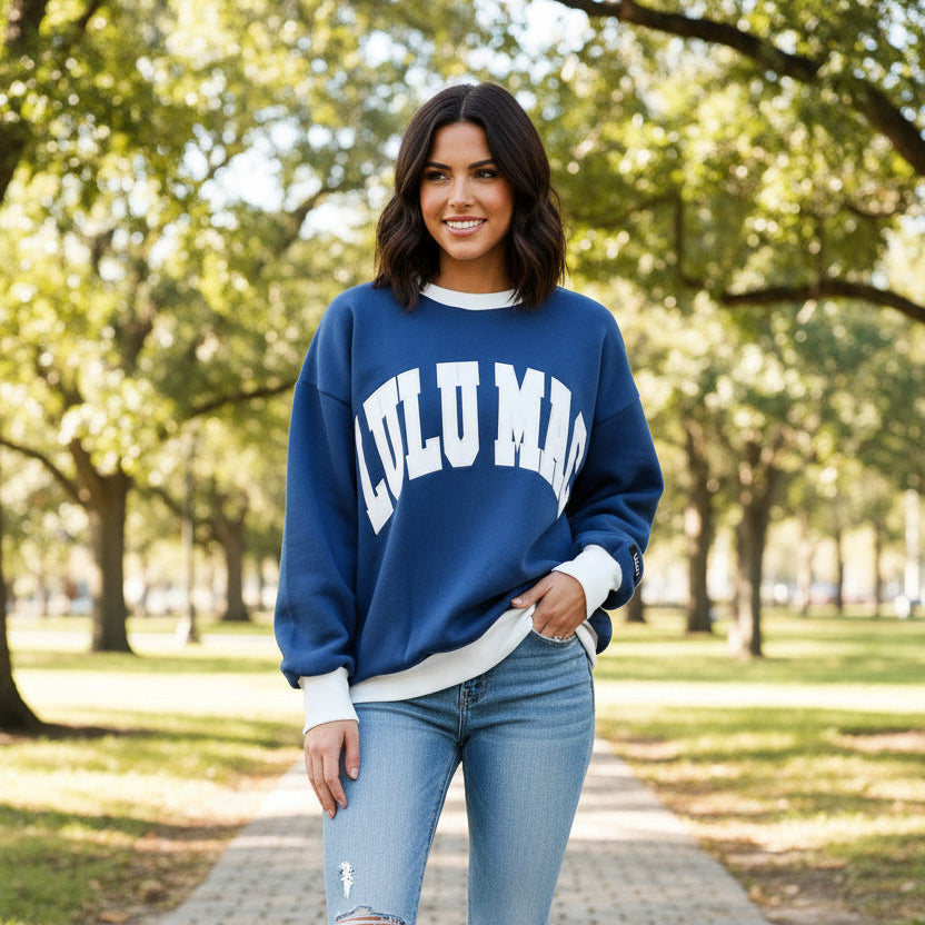 Lulu Mac Color Block Navy/White - Stitch
