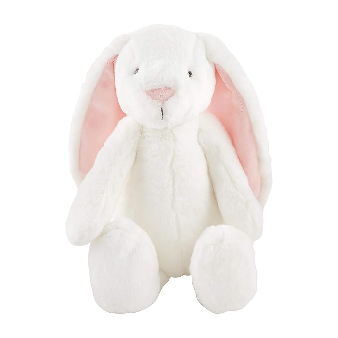 Plush White and Pink Bunny