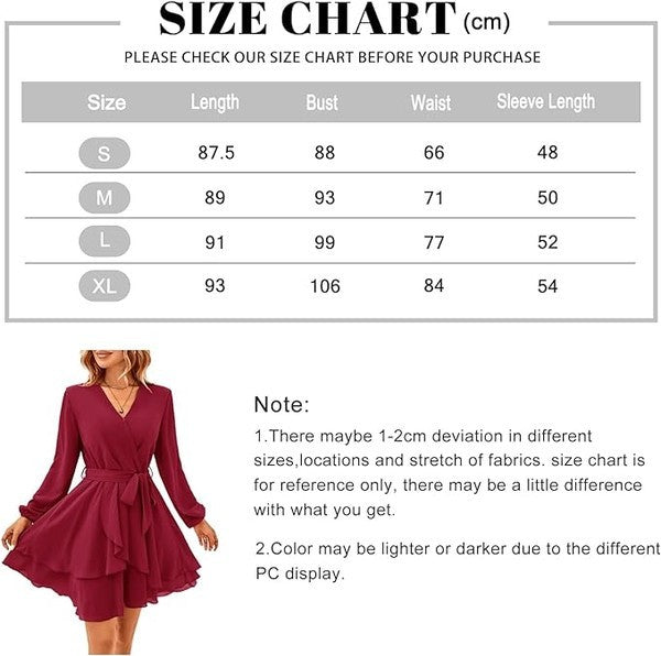 Short Sleeve Deep V Neck Swing Dress