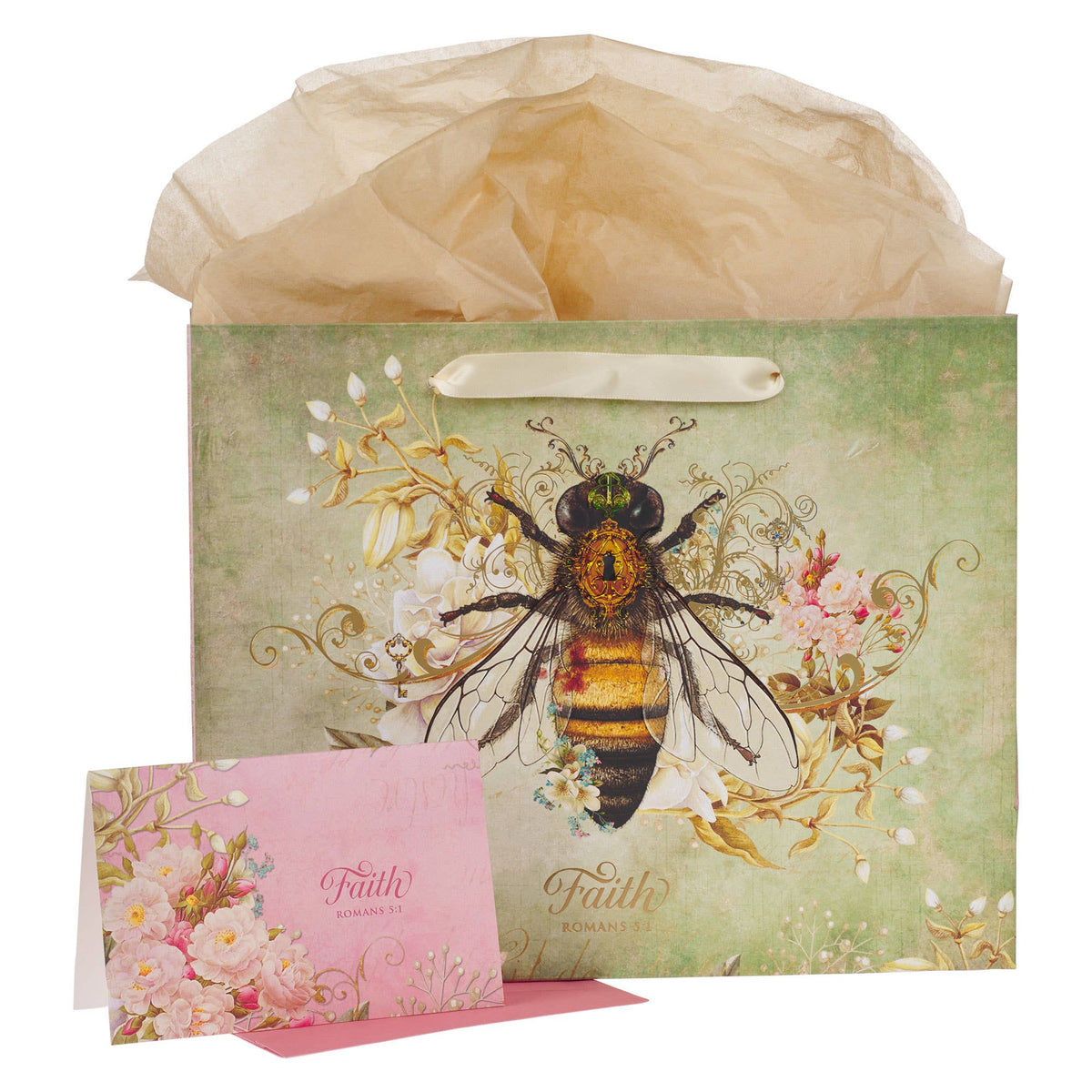 Gift Bag w/ Card LG Landscape Faith Rom. 5:1