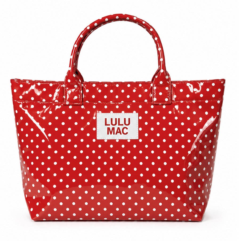Lulu Mac Tote Bag -Red/White