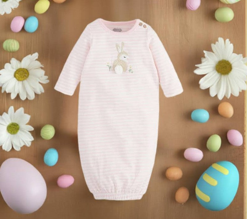 Pink Infant Bunny Gown