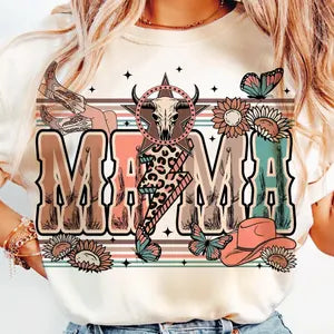 Mama Western Tee Shirt