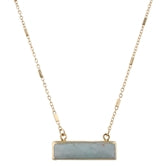 16" Chain Necklace w/Rectangle Bar