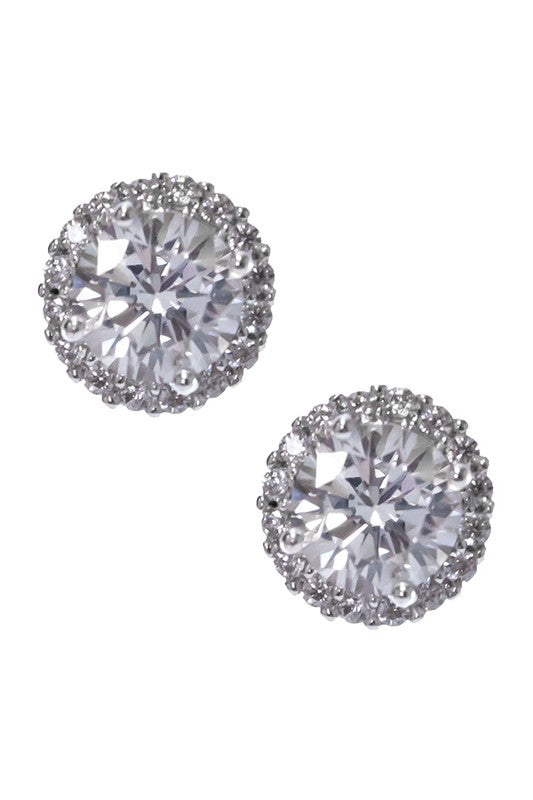 Cubic Zirconia Stud Earrings - Debs on 5th