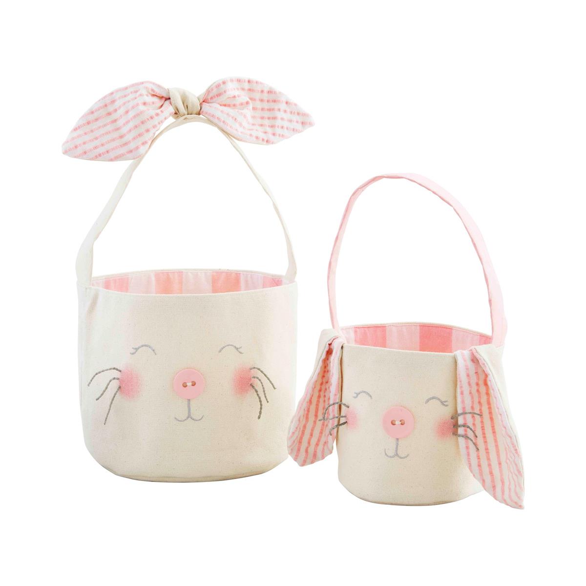 Canvas Bunny Basket Set