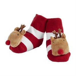 Calcetines navideños con punta de cascabel 