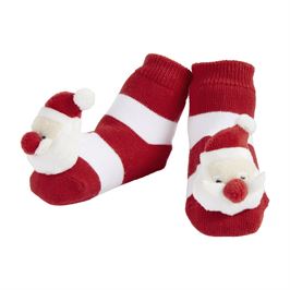 Calcetines navideños con punta de cascabel 