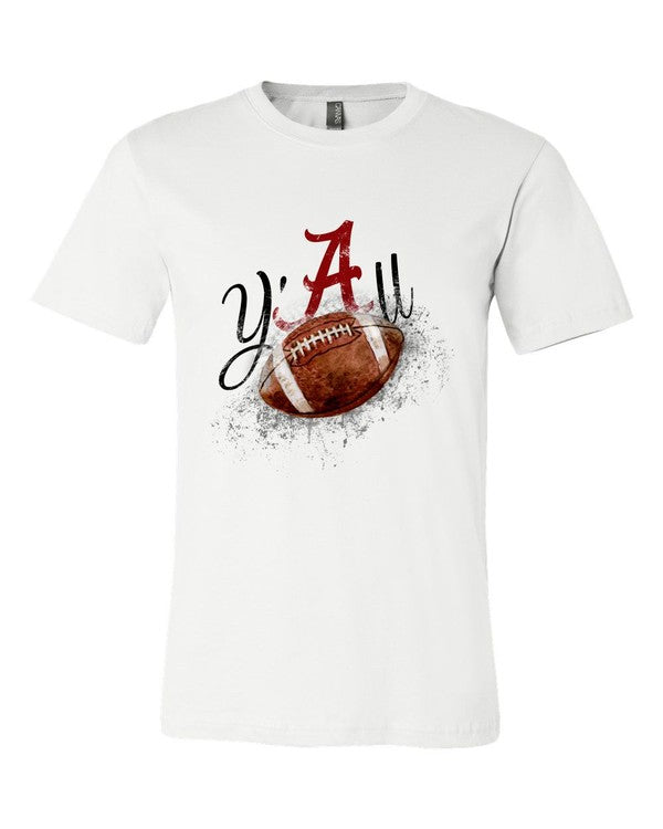 Camiseta de estilo suave con cuello redondo de Y'ALL Alabama