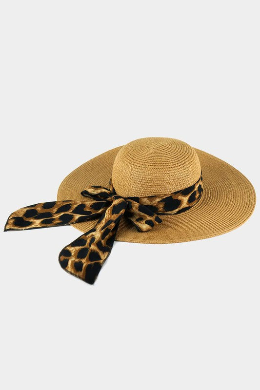 Sombrero de sol de verano de leopardo