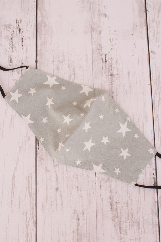 Star Pattern Print Mask - Debs on 5th