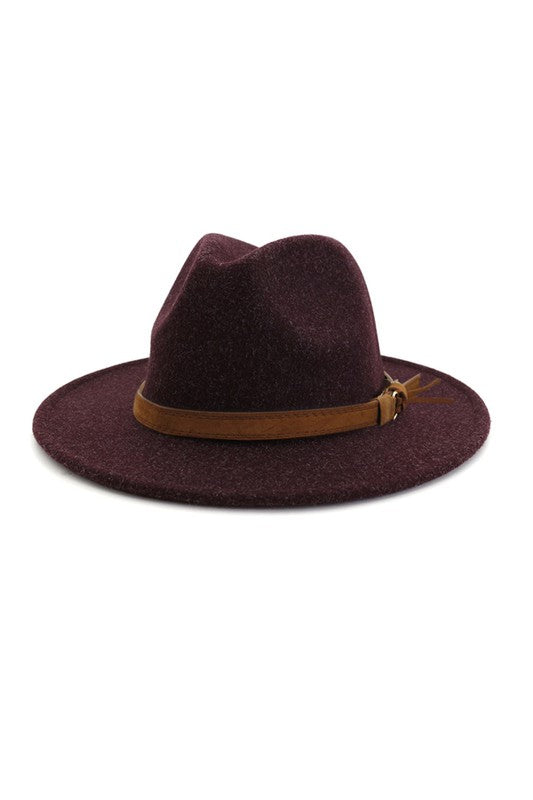 Pure Wool Big Brim Fedora Hat