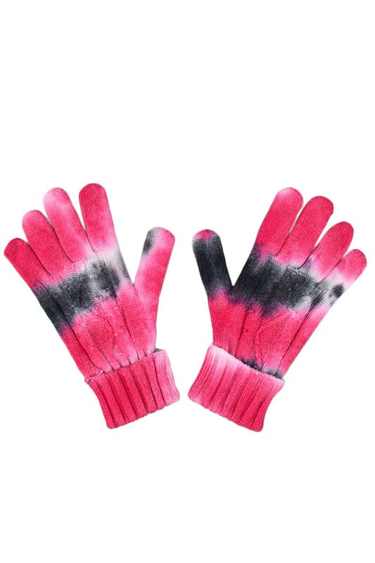Tie Dye Print Gloves - Debs on 5th