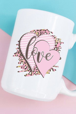 Love Hearts Coffee Mug Cup