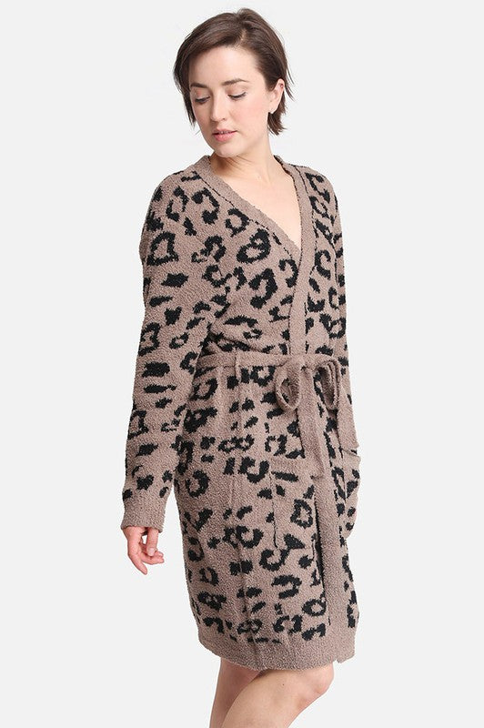 Leopard Patterned Cozy Robe