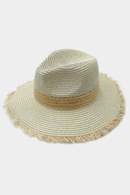 Sombrero Panamá de Paja con Banda Trenzada