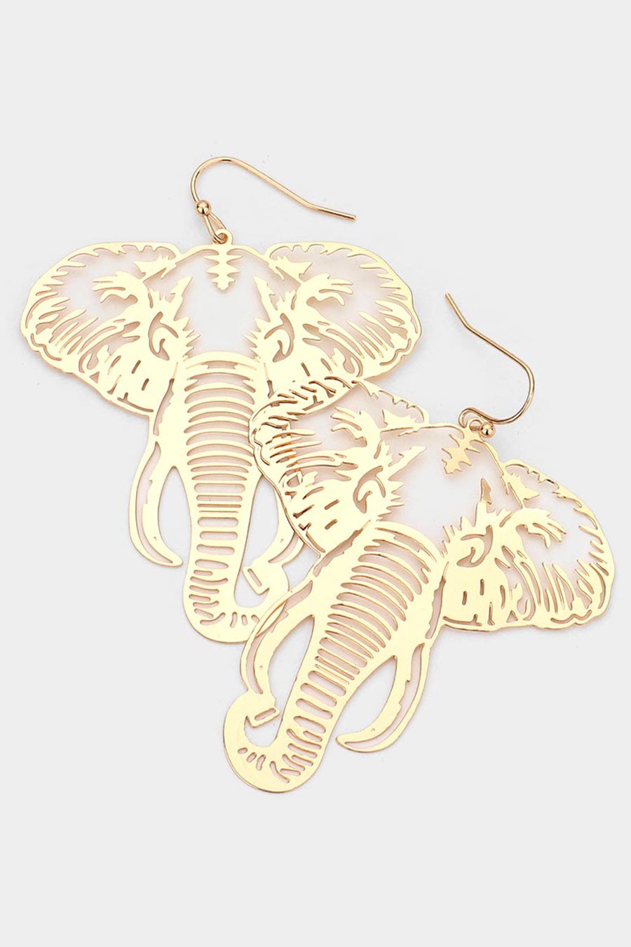 Elephant Filigree Dangle Earrings
