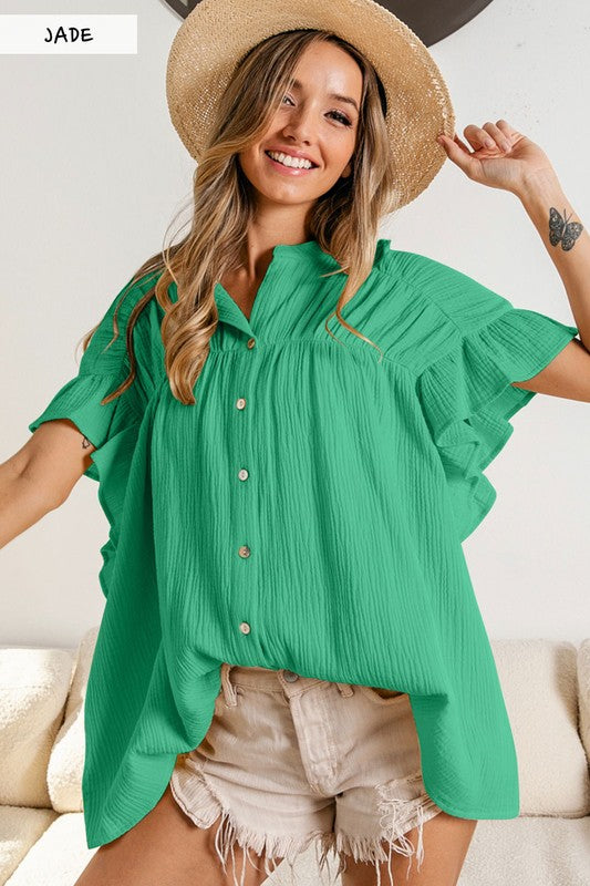 Summer Breeze Gauze Top