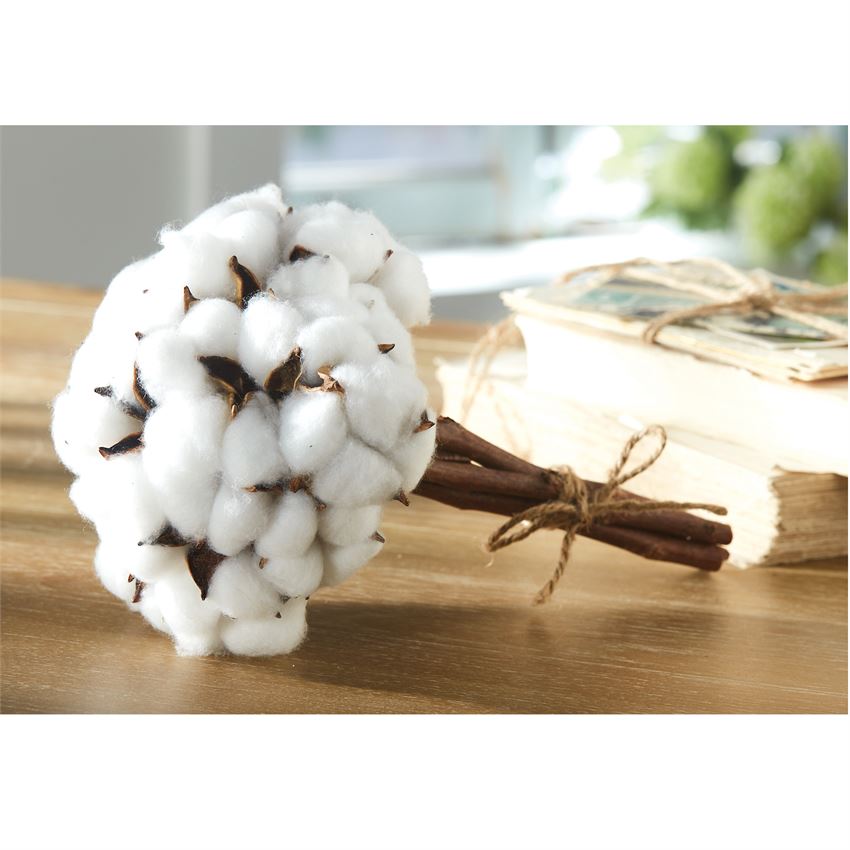 Artificial Cotton Bouquet
