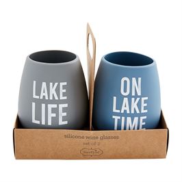 Copa de vino de silicona Lake Time 