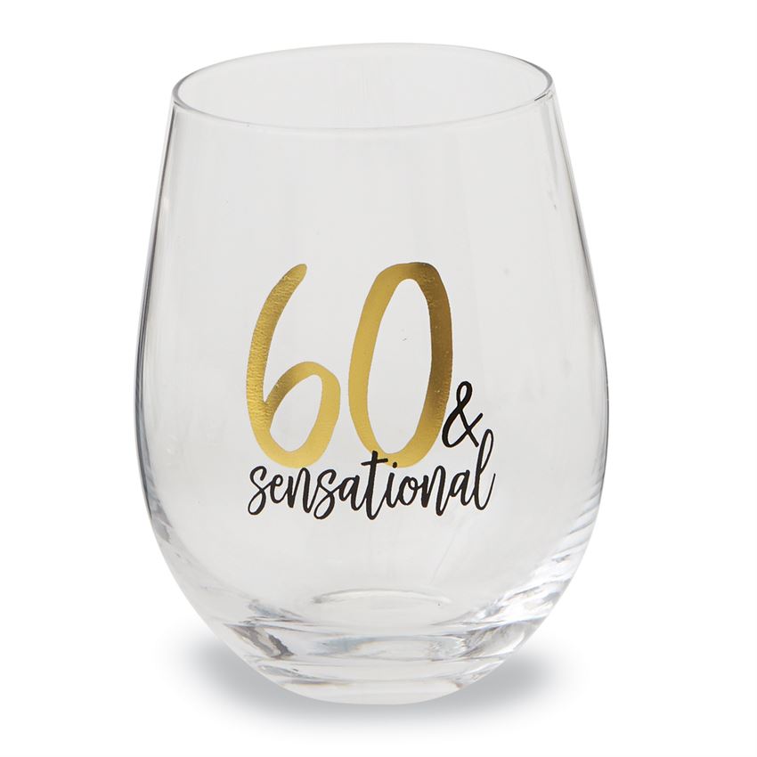 60 & Sensational Stemless Glass