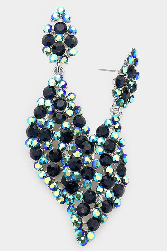 Bubble Stone Dangle Evening Earrings - Debs on 5th