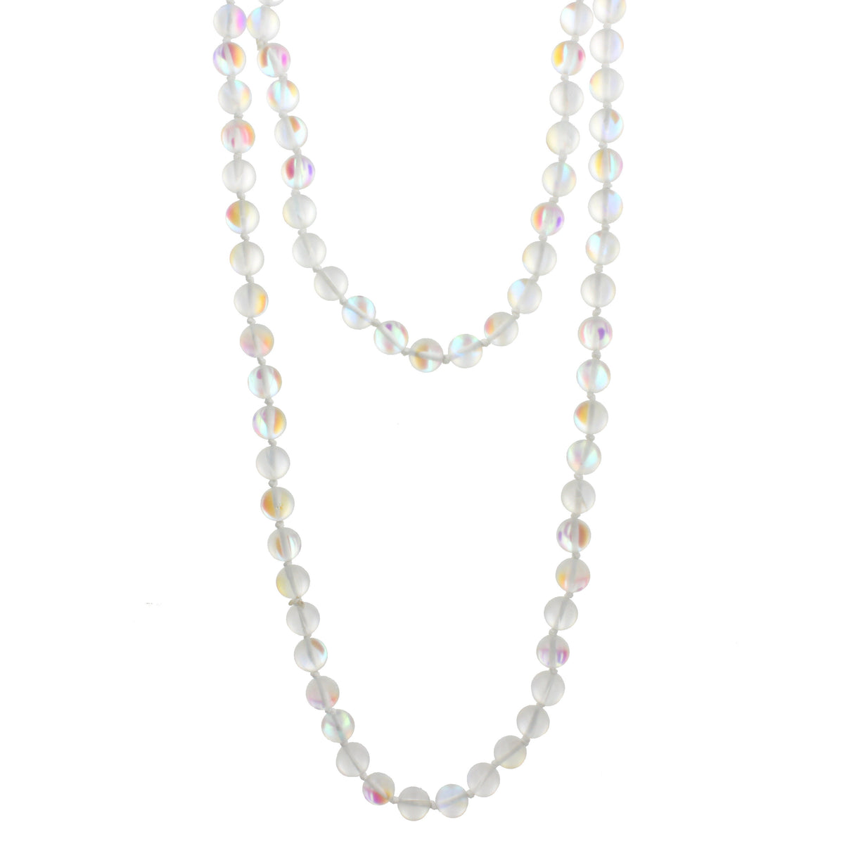 60" Hand Knotted Opalized Necklace - Debs Boutique  LLC