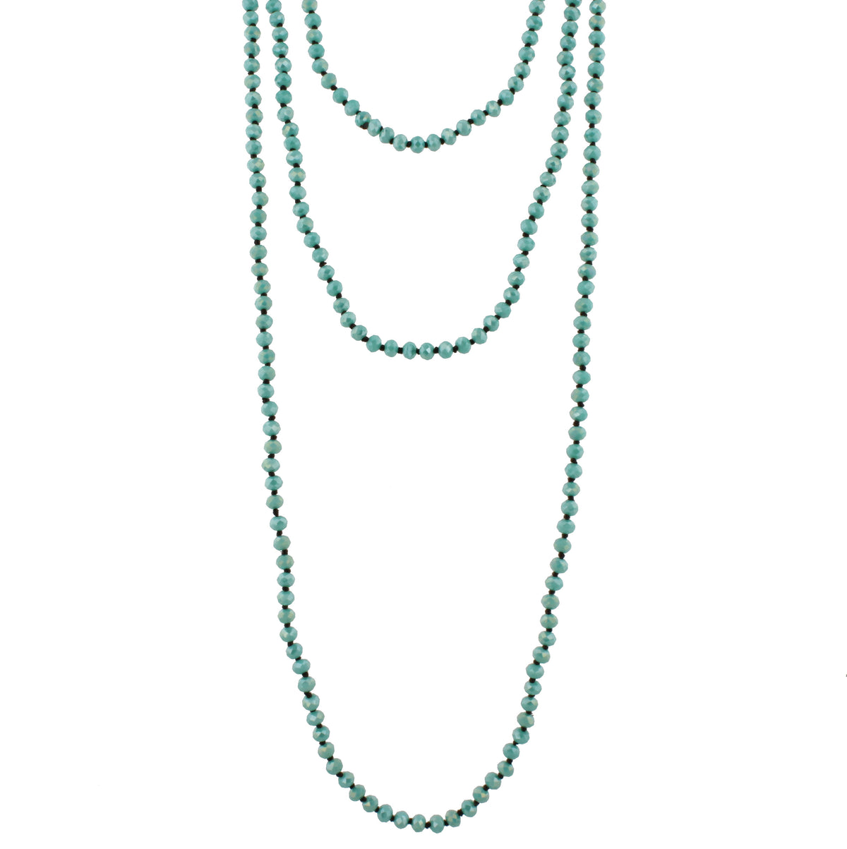 80" Hand Knotted Necklace - Debs Boutique  LLC