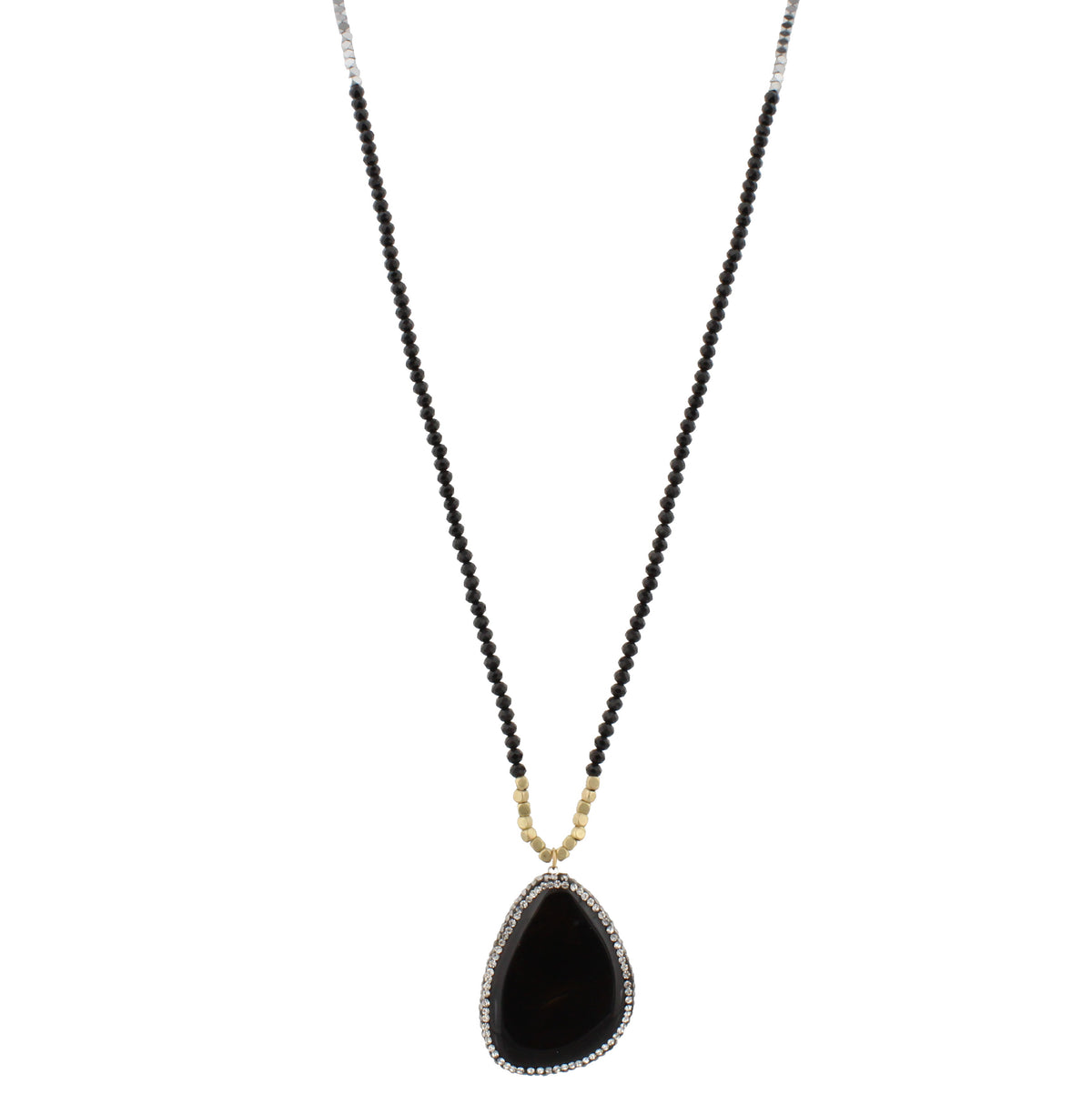 32" Necklace with  Druzy Pendant