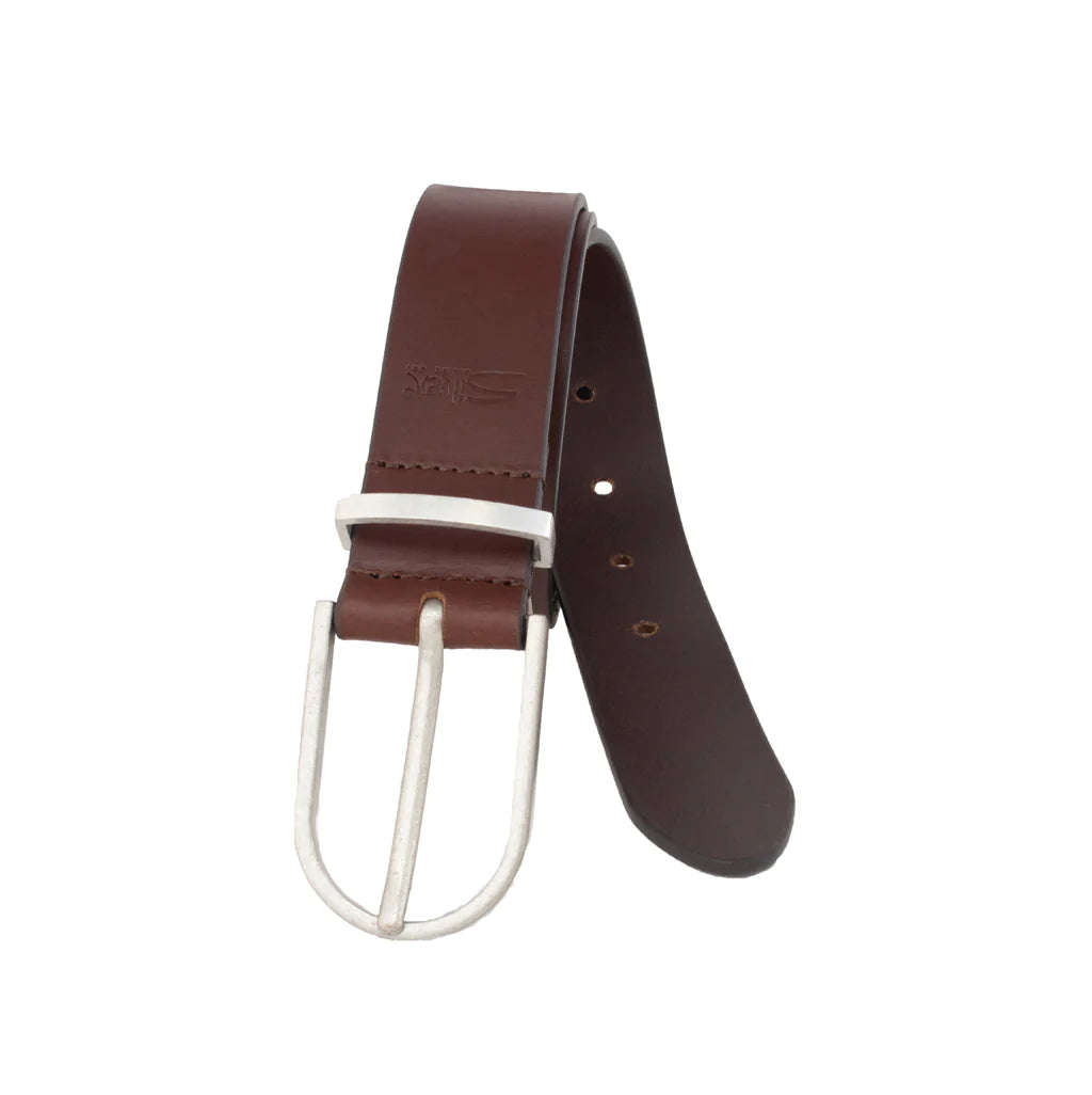Cinturón de cuero genuino pesado de 35 mm