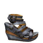Juliana Leather Wedge with Crisscrossing Straps - Debs Boutique  LLC