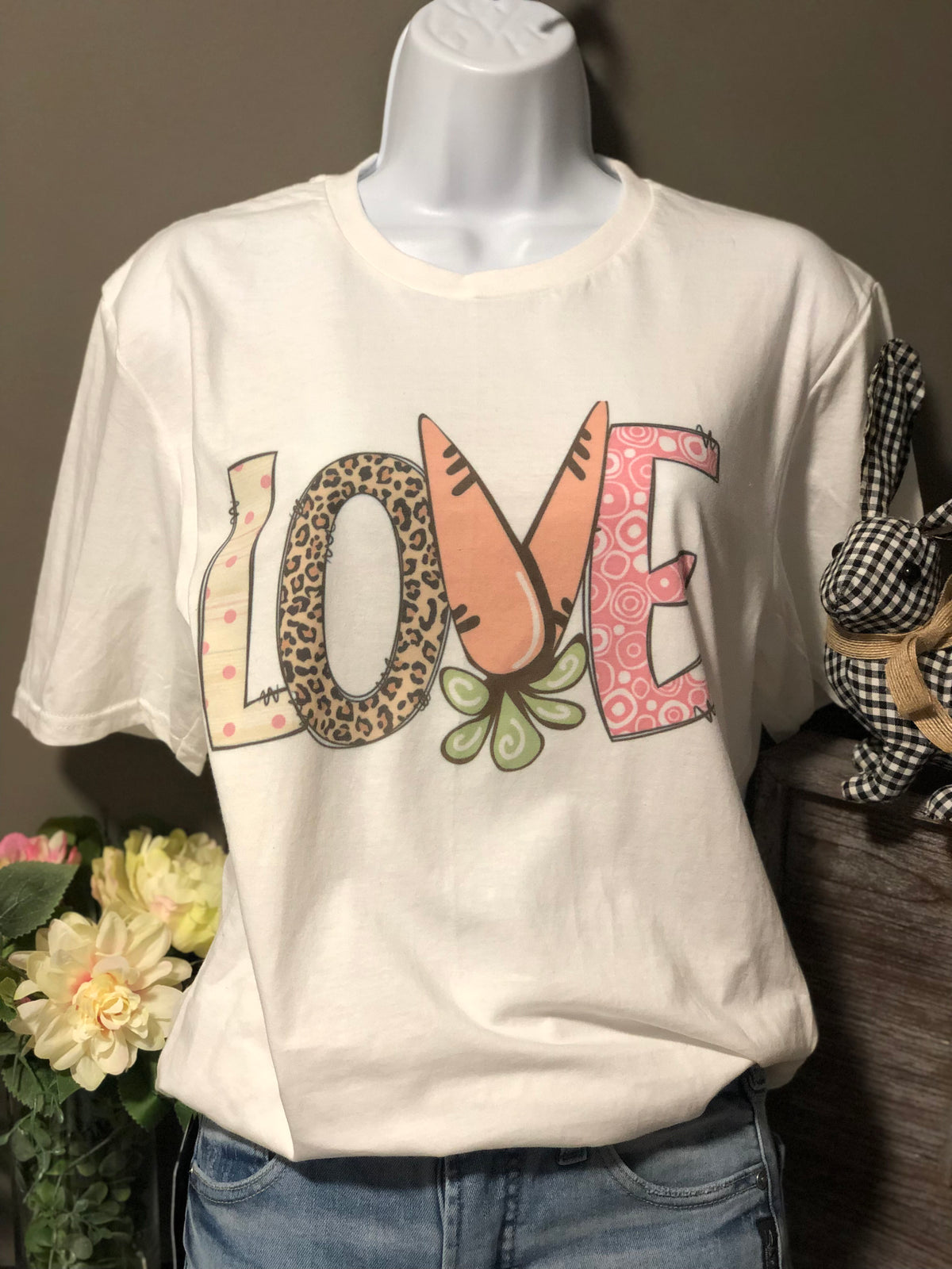 Love Easter Carrots Graphic Tee