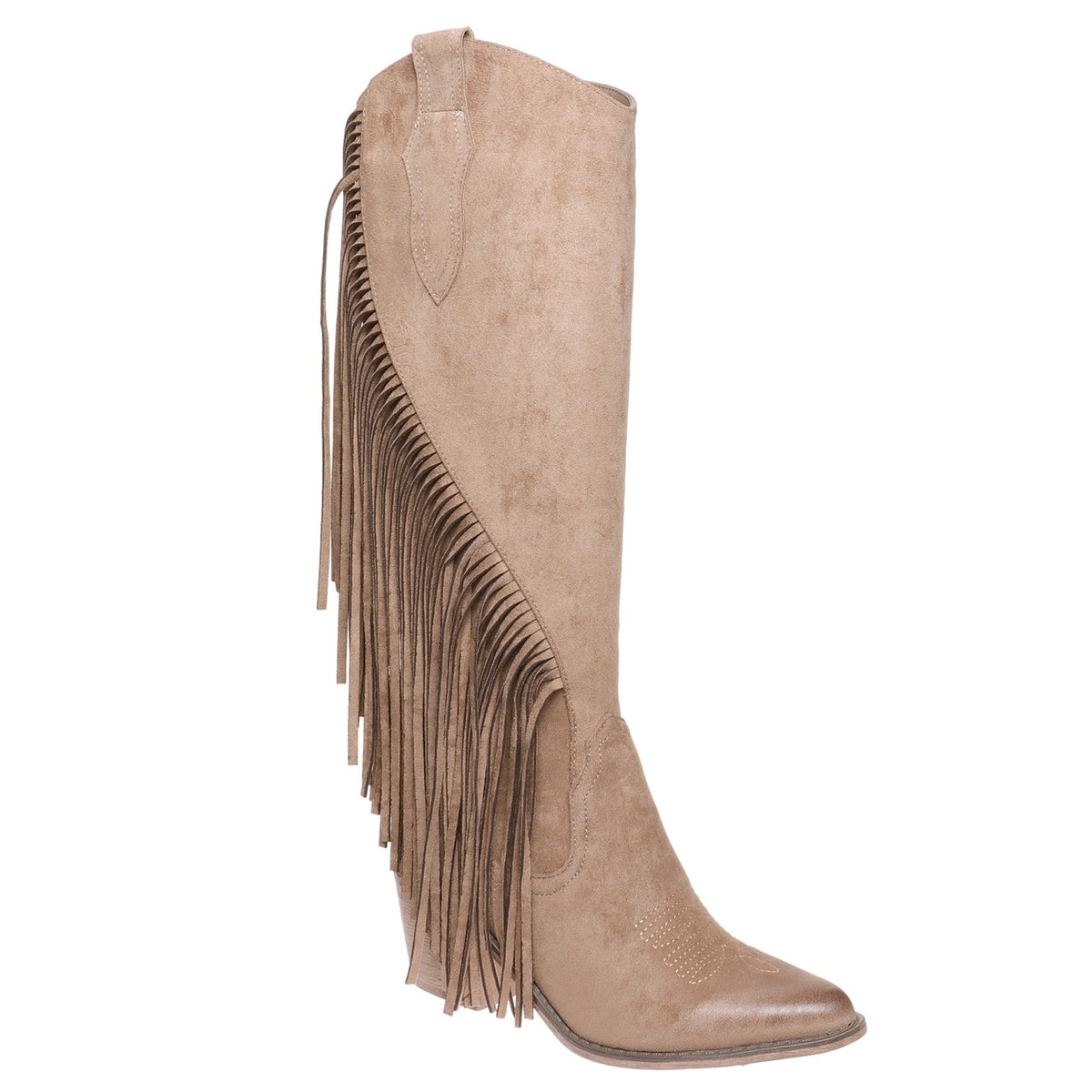 Jessica Fringe Suede Boots
